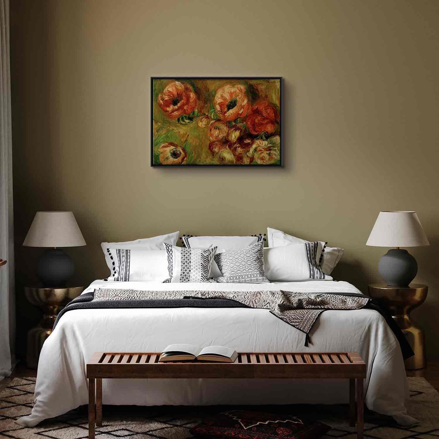 Leinwandbild - Les Anémones (Pierre-Auguste Renoir) Artgeist