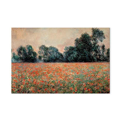 Leinwandbild - Claude Monet – Field with wild Poppies