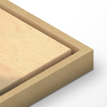 Leinwandbild - Colorful shapes – worn-out figures in lime wash technique