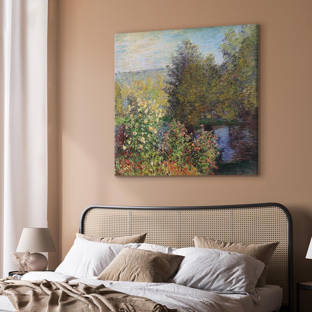 Leinwandbild - Claude Monet – Coin de jardin à Montgeron
