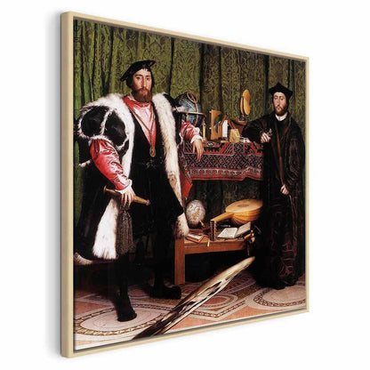 Leinwandbild - Hans Holbein the Younger – Ambassadors