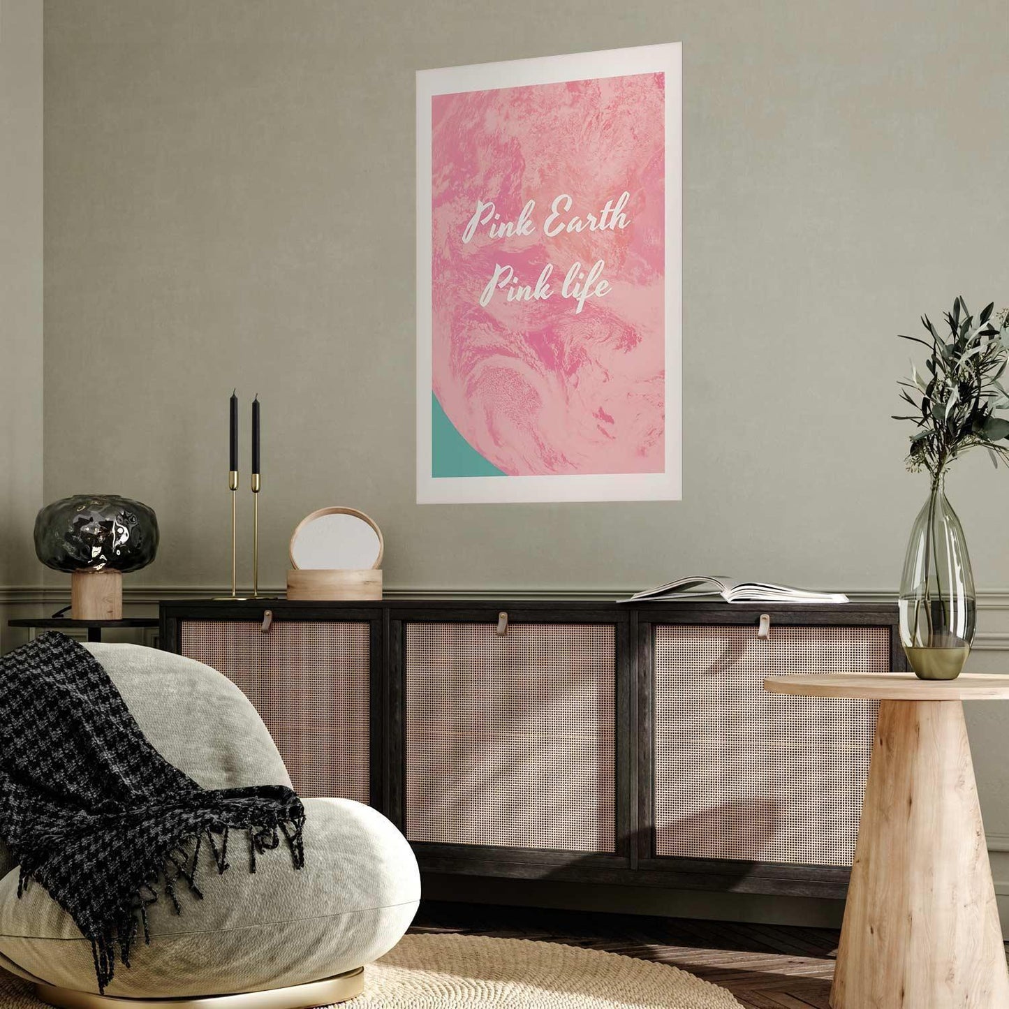 Poster - Pink Earth, Pink Life