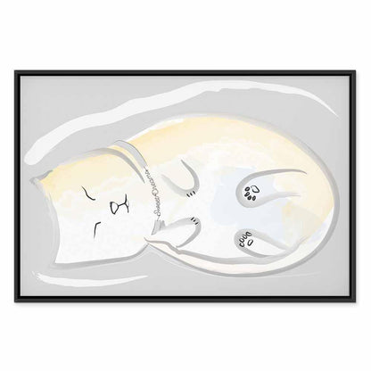 Leinwandbild - Sleepy Kitty (1 Part) Vertical