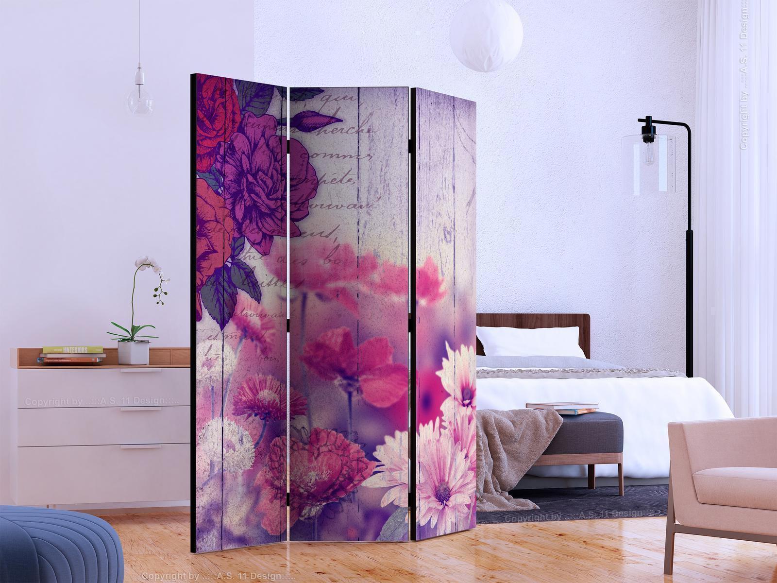 Paravent - Flowers Memories Artgeist
