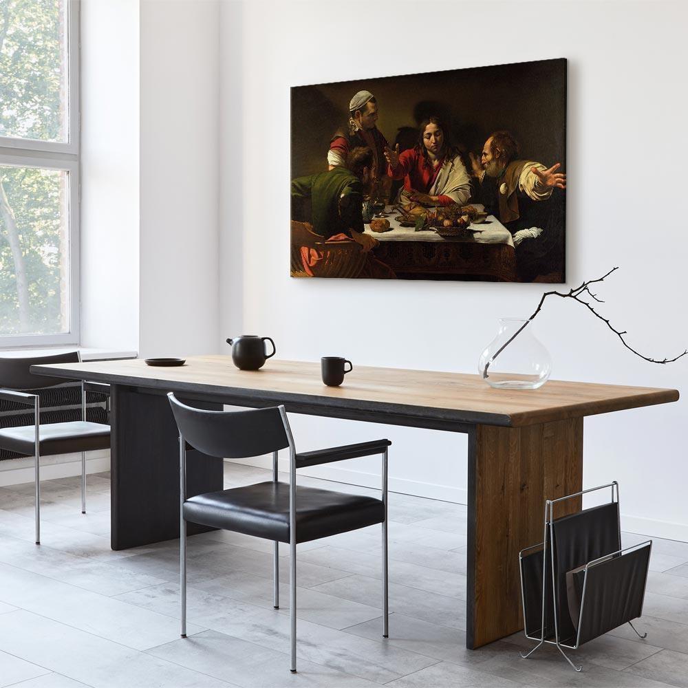 Leinwandbild - Caravaggio – Supper at Emmaus