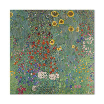 Leinwandbild - Gustav Klimt – Farm garden with sunflowers