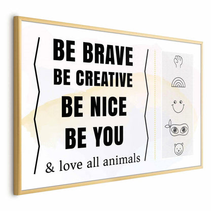 Poster - Be Yourself Artgeist