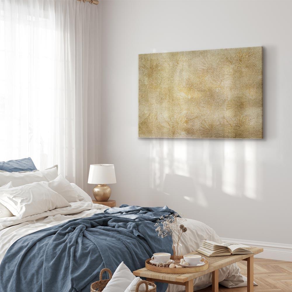 Leinwandbild - Vintage Leaves (1 Part) Wide