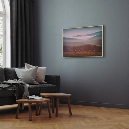 Leinwandbild - Sheep in Mountain Landscape (1-part) - Animals in Nature