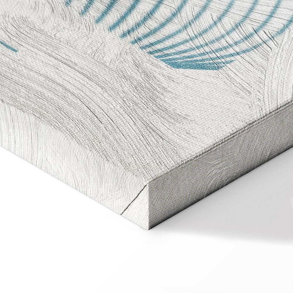 Leinwandbild - Simple Blue (1 Part) Vertical