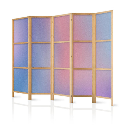 Japanischer Paravent - Rainbow Gradient - Delicate Multicolored Gradient Resembling Mist Artgeist