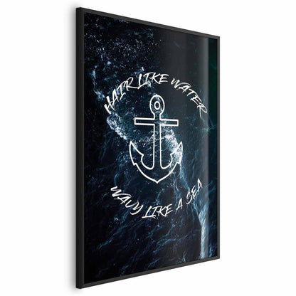 Poster - Hair Like Water, Wavy Like the Sea Artgeist