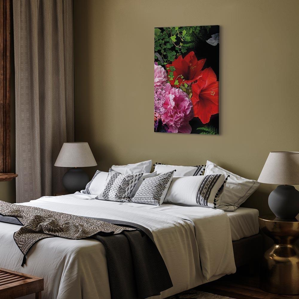 Leinwandbild - Floral Symphony (1 Part) Vertical