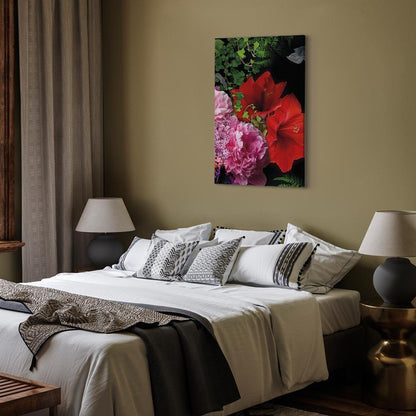 Leinwandbild - Floral Symphony (1 Part) Vertical