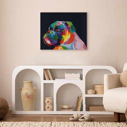 Malen nach Zahlen - Colourful Boxer