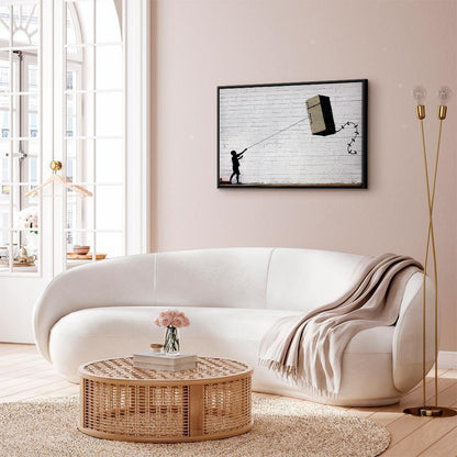 Leinwandbild - Flying Fridge (1 Part) Wide