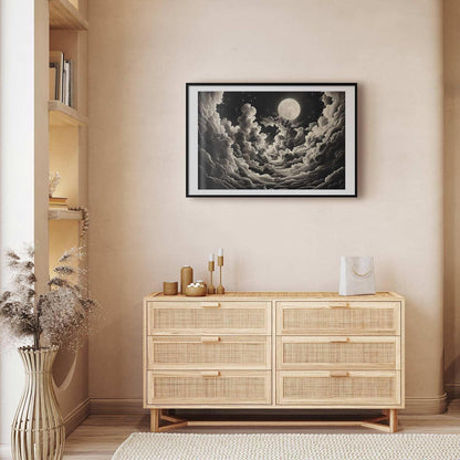 Poster - Moon and Stars Singing Among the Great Clouds