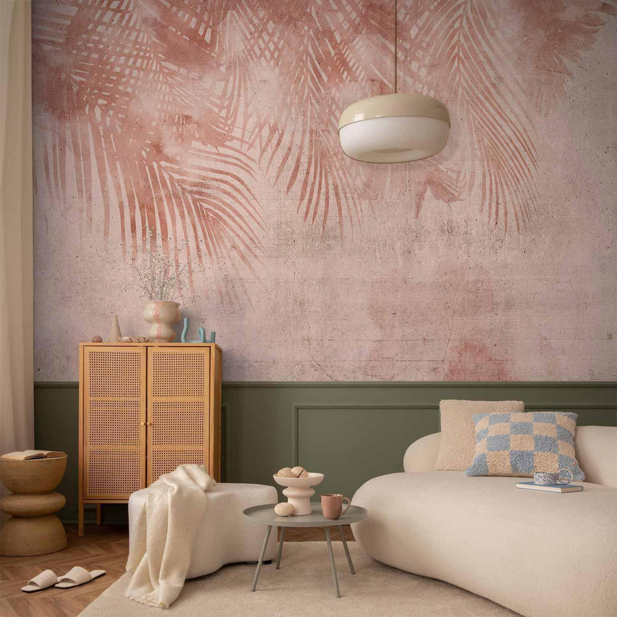 Fototapete „Pinke Palmen“ – Tropisches Flair trifft auf modernes Design sawelt.eu