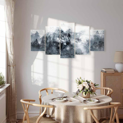 Leinwandbild - Mountain Predator (5 Parts) Wide