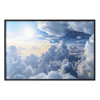Poster - Symphony of Light: Sun and Clouds Playing Together on a Beautiful Sky