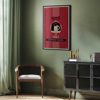 Poster Premium Beer – Vintage-Werbung mit Bier-Charme