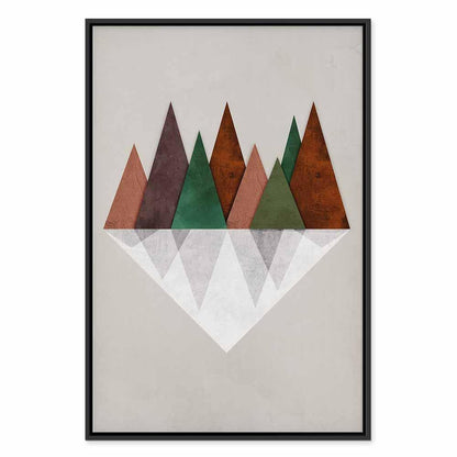 Leinwandbild - Symmetrical Land (1 Part) Vertical