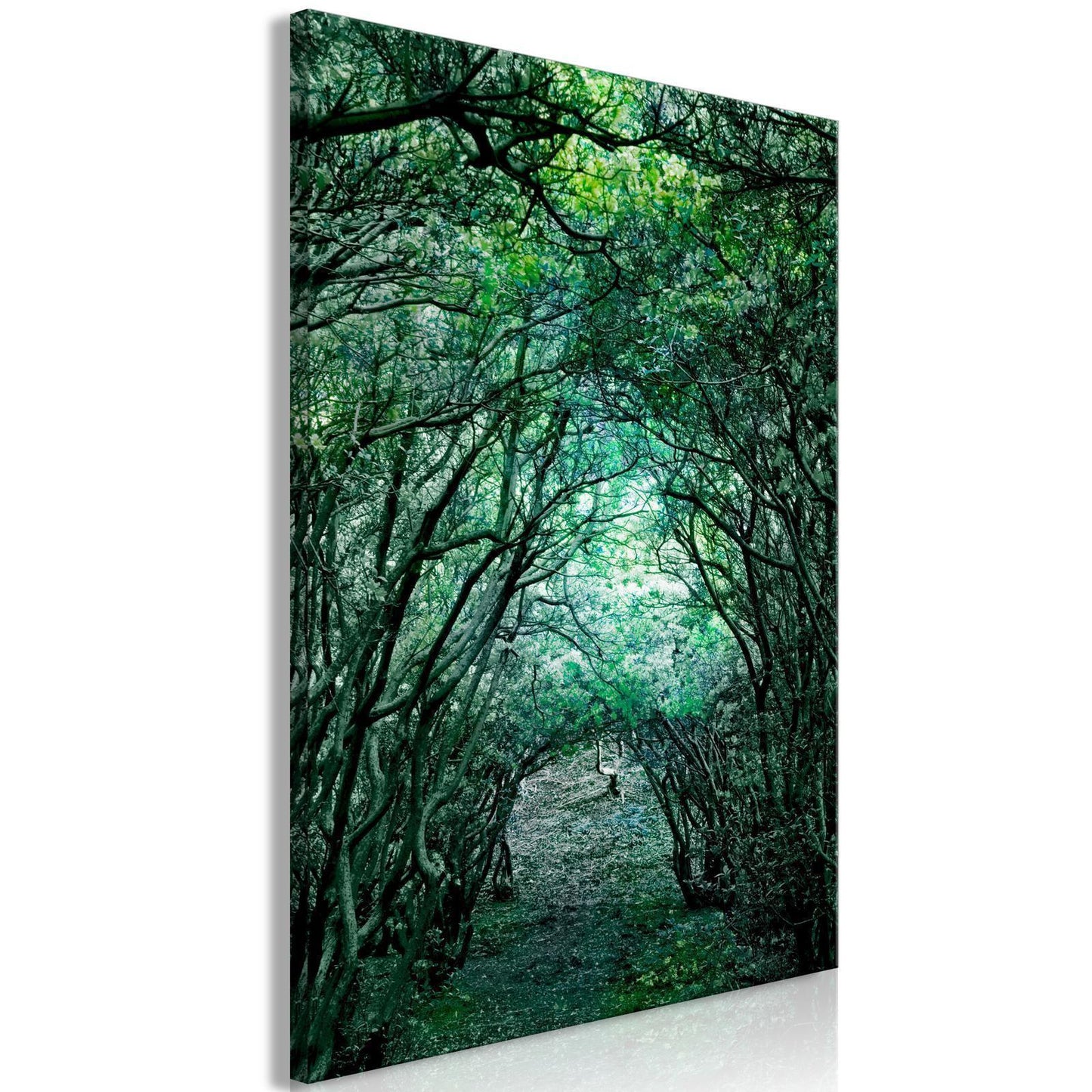 Leinwandbild - Green Pergola (1 Part) Vertical Artgeist