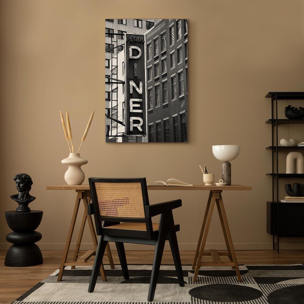 Leinwandbild - New York Neon Sign (1 Part) Vertical