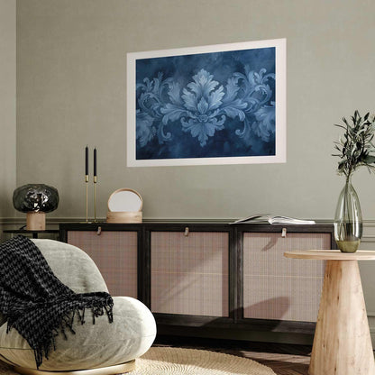 Poster - Blue Ornament in Cool Shades