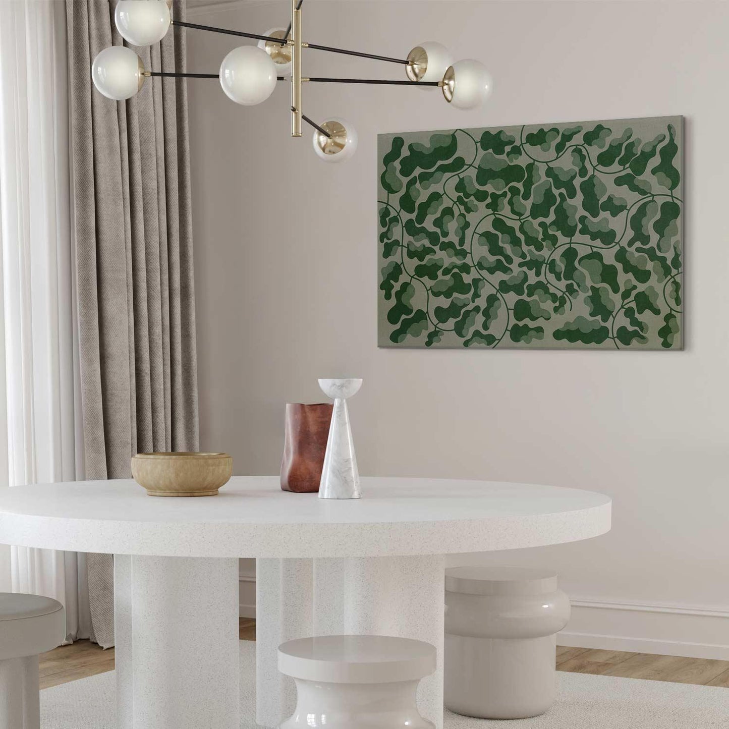 Leinwandbild - Green labyrinth