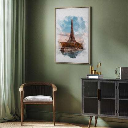 Leinwandbild - Paris View (1 Part) Vertical