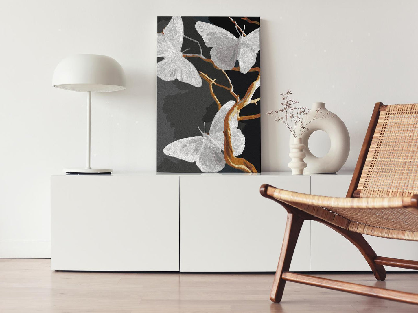 Malen nach Zahlen - Butterflies on a Twig