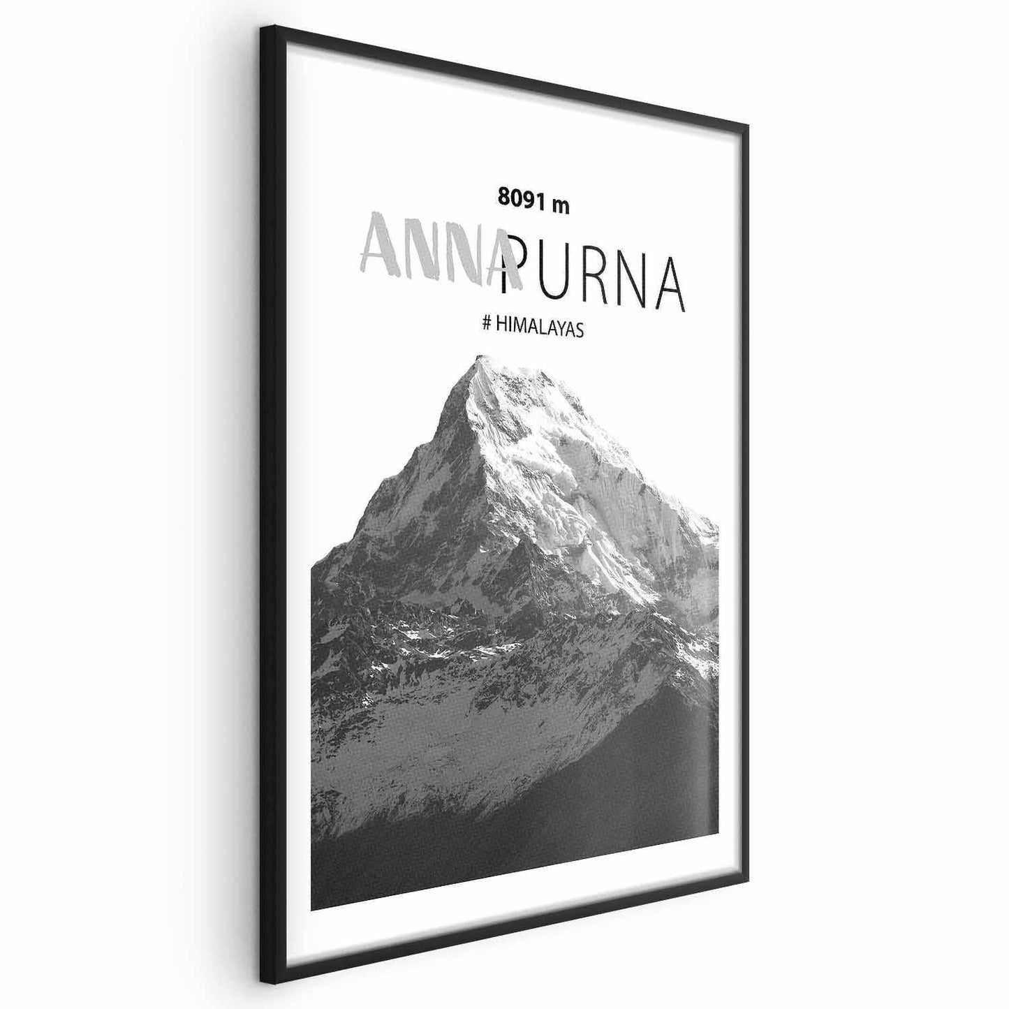 Poster - Majestic mountain peak Annapurna mountain crown mountain landscape