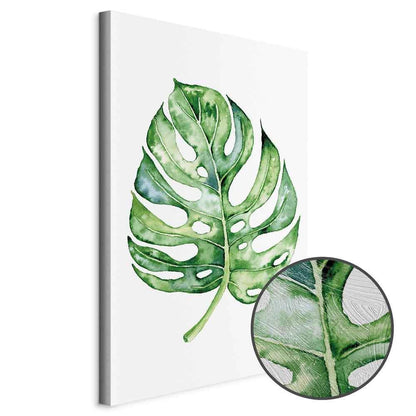 Leinwandbild - Watercolor Monstera (1 Part) Vertical
