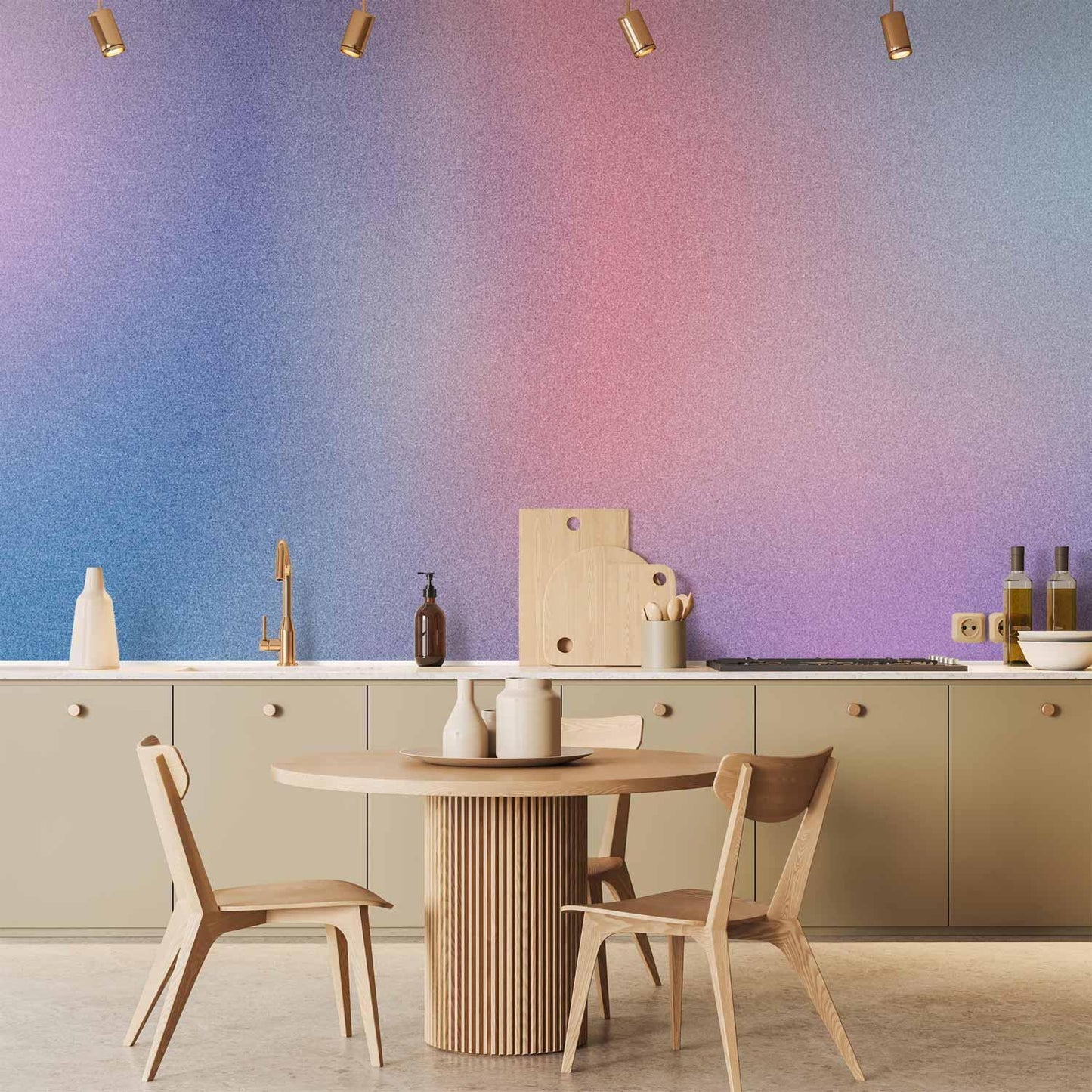Fototapete - Rainbow Gradient - Delicate Multicolored Gradient Resembling Mist Artgeist