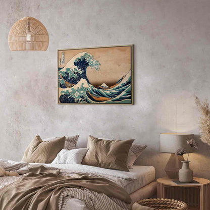 Leinwandbild - The Great Wave off Kanagawa (Reproduction)