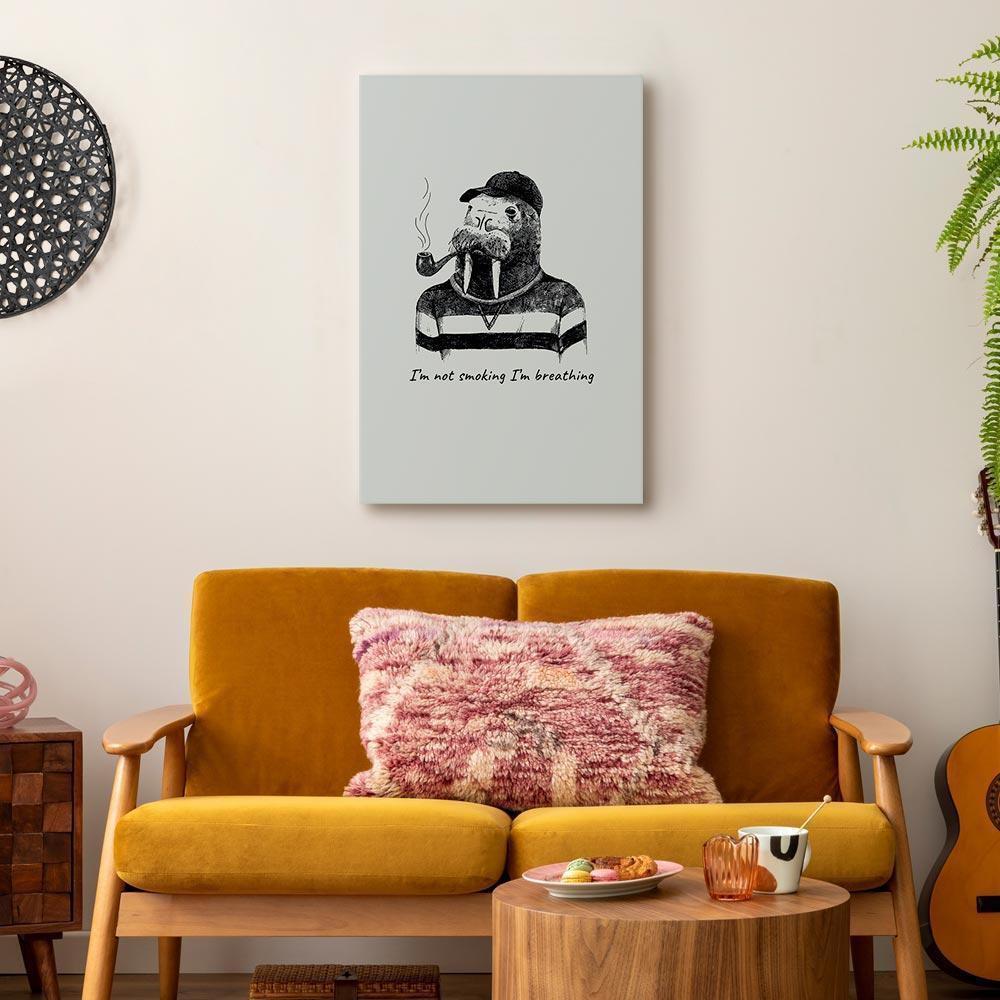 Leinwandbild - I'm Not Smoking I'm Breathing (1 Part) Vertical