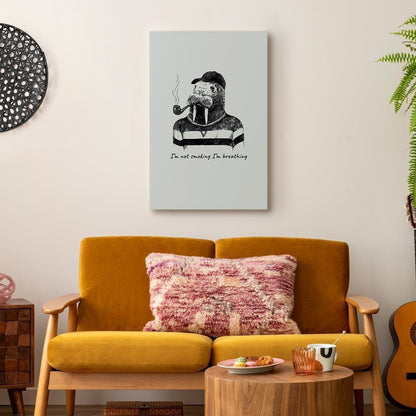 Leinwandbild - I'm Not Smoking I'm Breathing (1 Part) Vertical