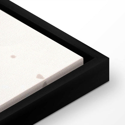 Leinwandbild - Jumping Numbers - Numbers in a Subdued Beige-Brown Hue Among Snowflakes Stars and Clouds