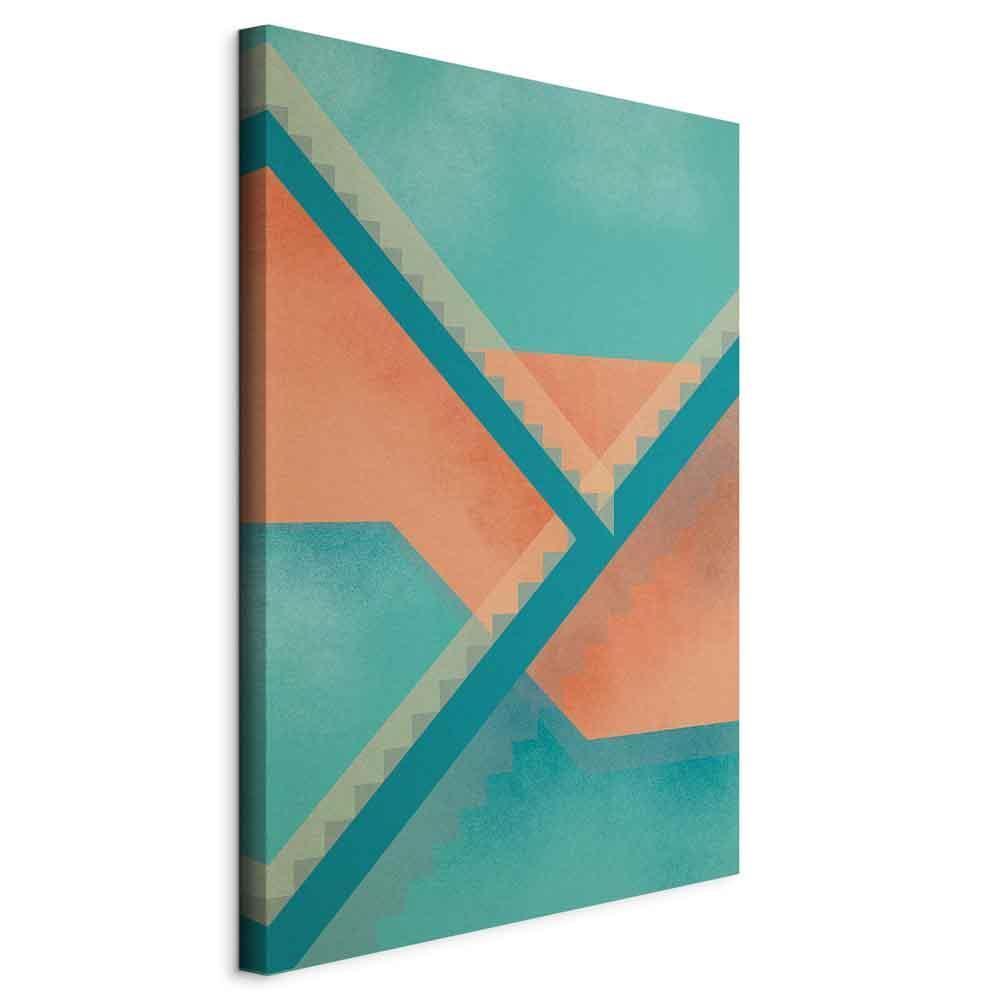 Leinwandbild - Stairs Composition (1 Part) Vertical