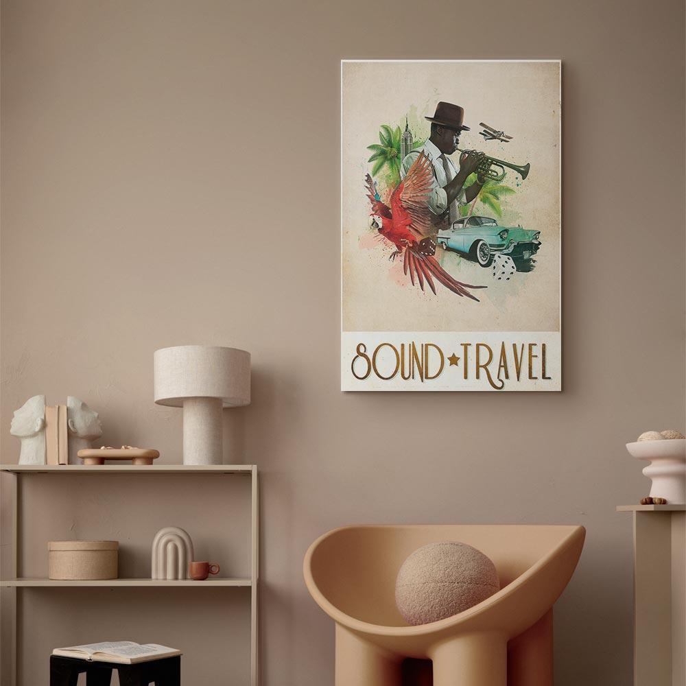 Leinwandbild - Sound Travel (1 Part) Vertical