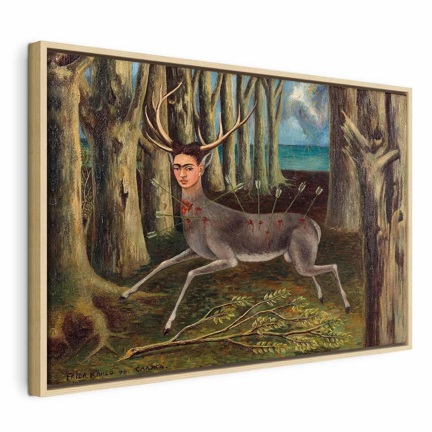 Leinwandbild - Frida Kahlo – The Wounded Deer