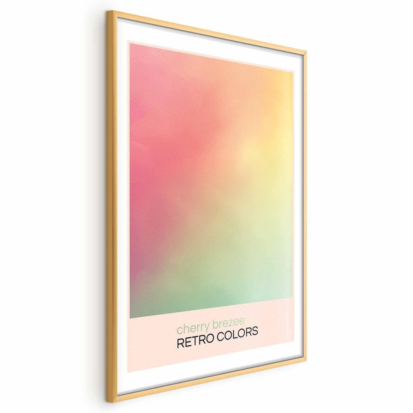 Poster - Cherry Breeze - Pastel Gradient in Soft, Retro Colors Artgeist