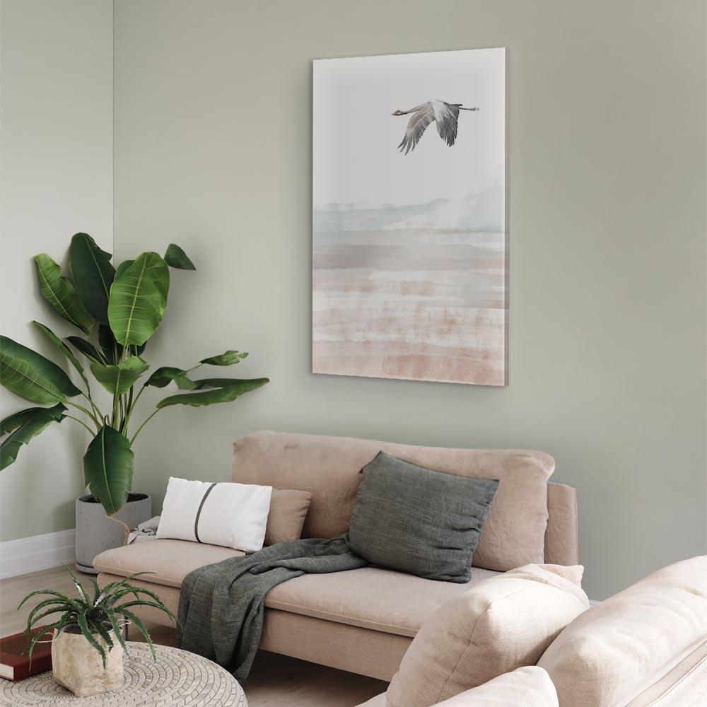 Leinwandbild - Crane's Flight (1 Part) Vertical