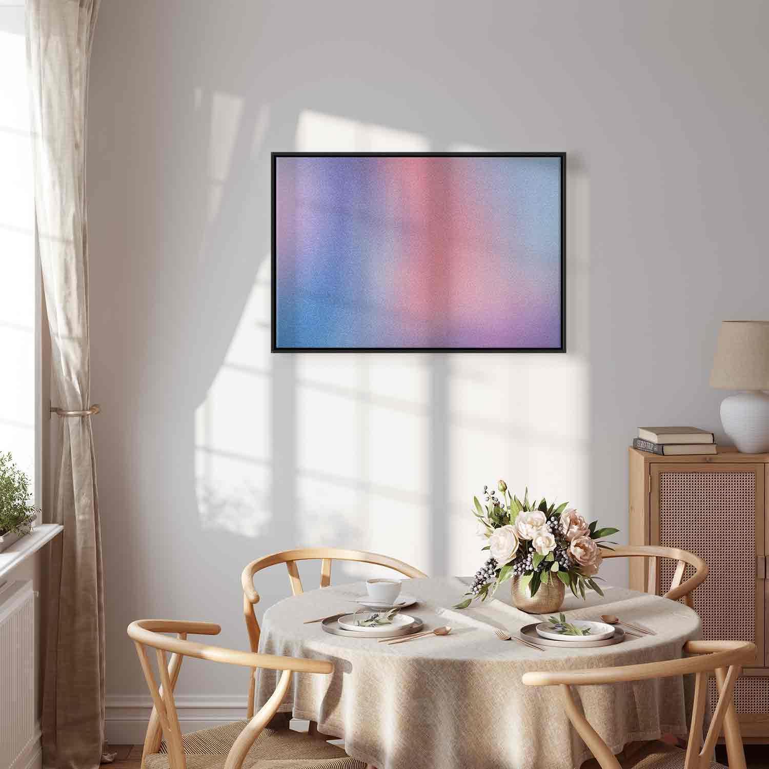 Leinwandbild - Rainbow Gradient - Delicate Multicolored Gradient Resembling Mist Artgeist