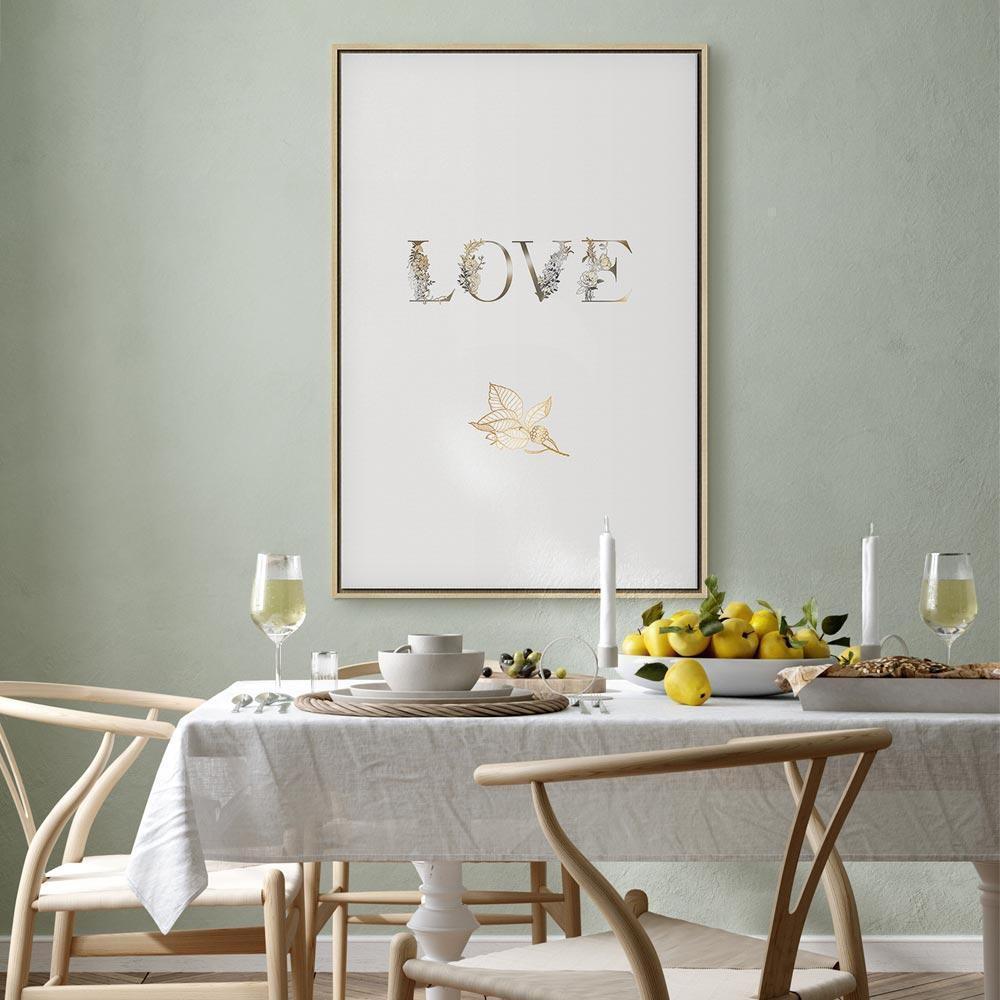 Leinwandbild - Love Is Strength (1 Part) Vertical