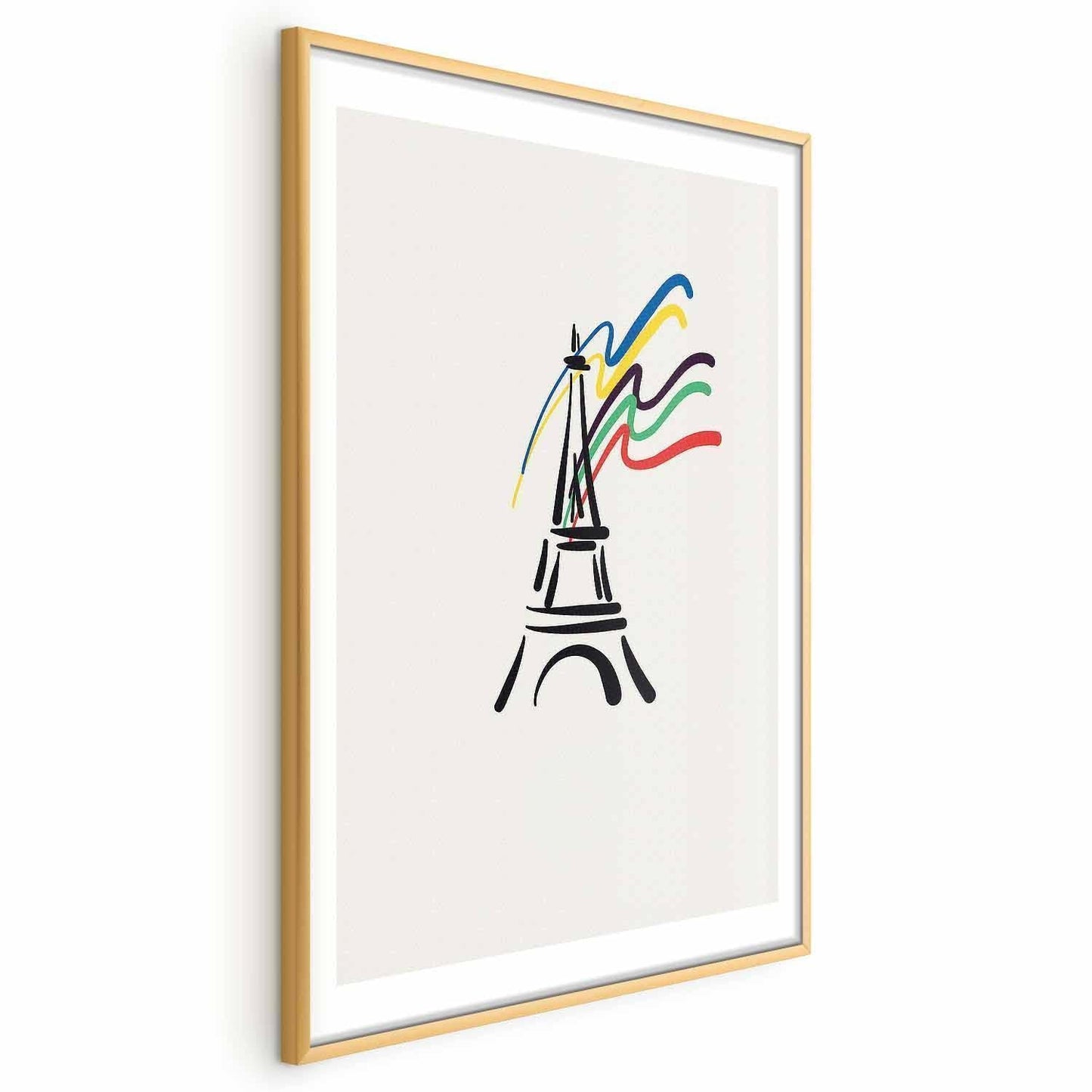 Poster - Eiffel Tower and Colors Artgeist