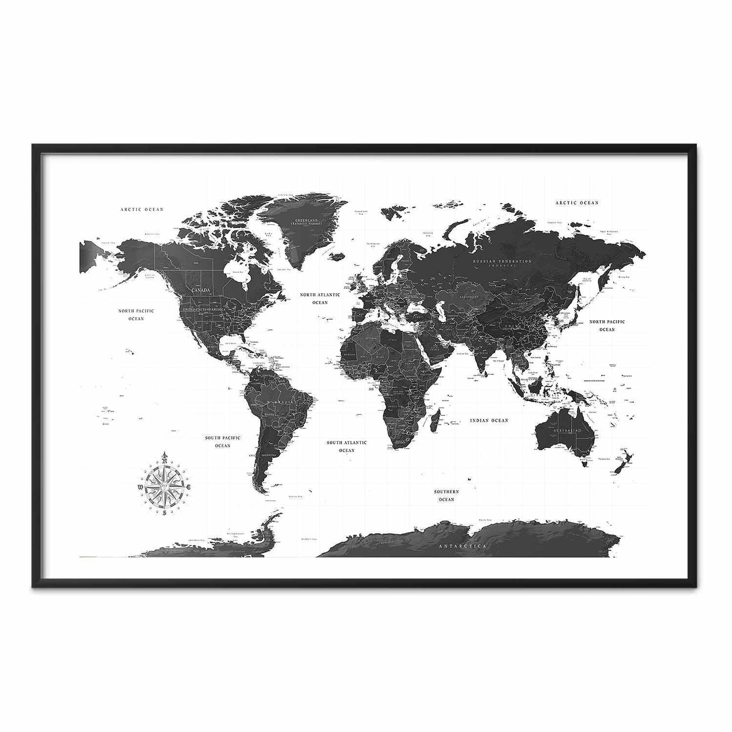 Poster - Monochromatic Map