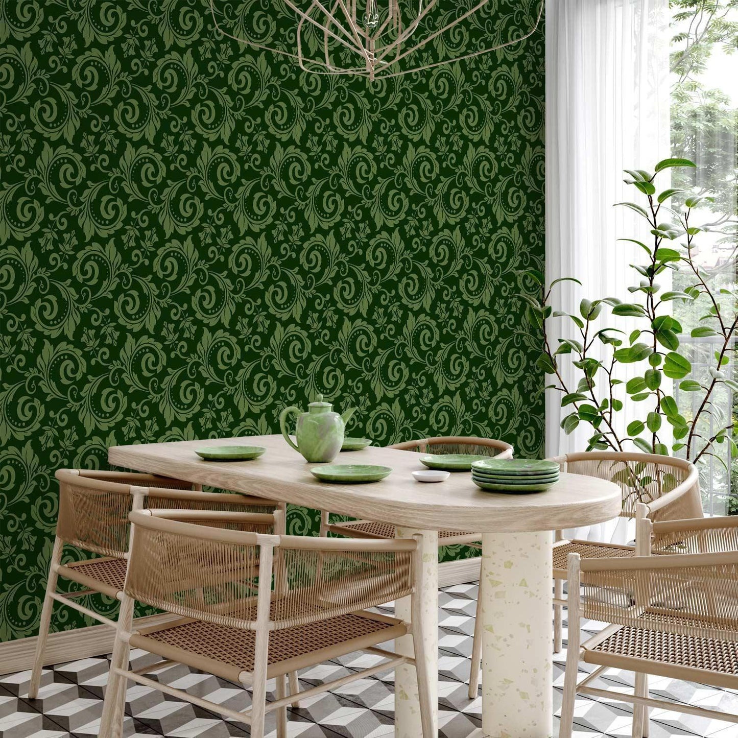 Tapete - Evening Green