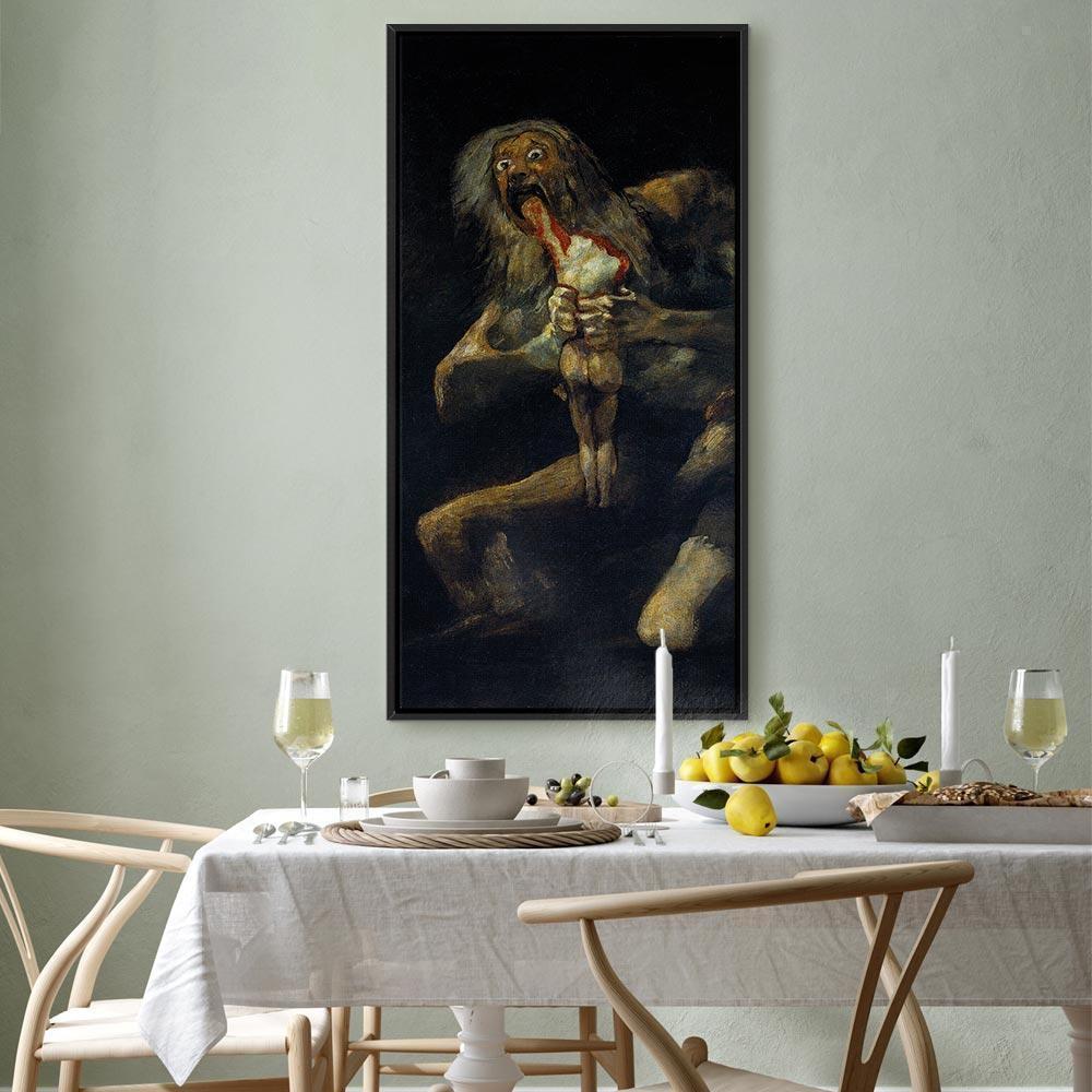 Leinwandbild - Francisco Goya – Saturn Devouring His Son